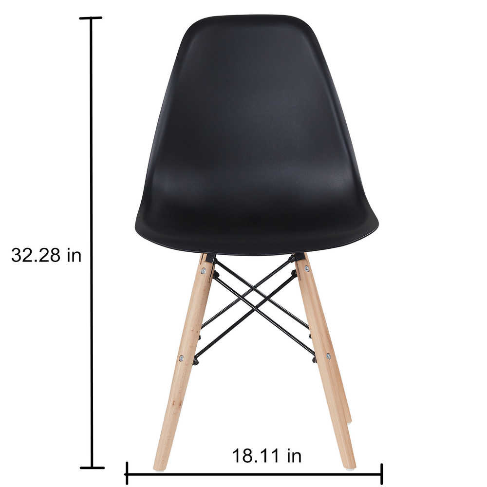 32.28in height Set Of 4 Dining Room Chairs / Polypropylene Plastic kitchen Chairs