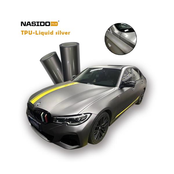 Recyclable Color PPF Film Liquid Silver Self Healing Wrap Film Car Body