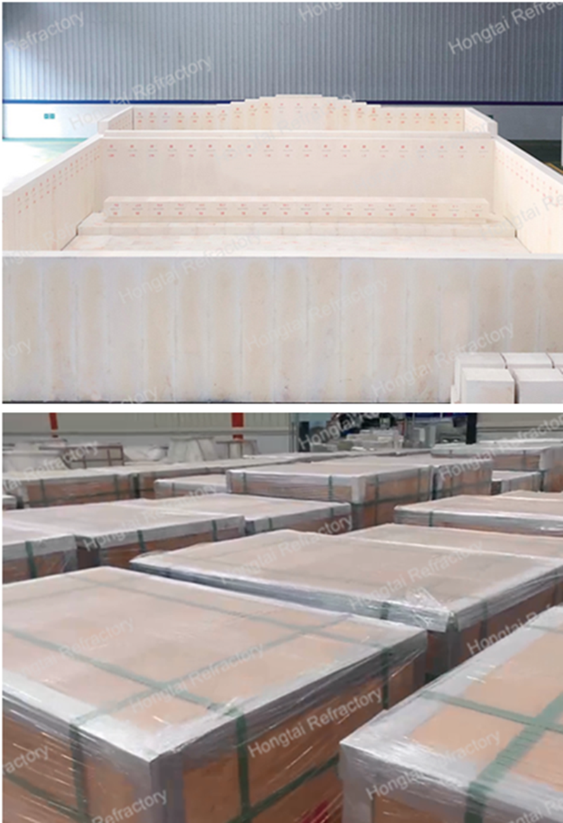 Little MgO Content Zircon Corundum Bricks for Glass Melting Furnace Erosion-Resistant