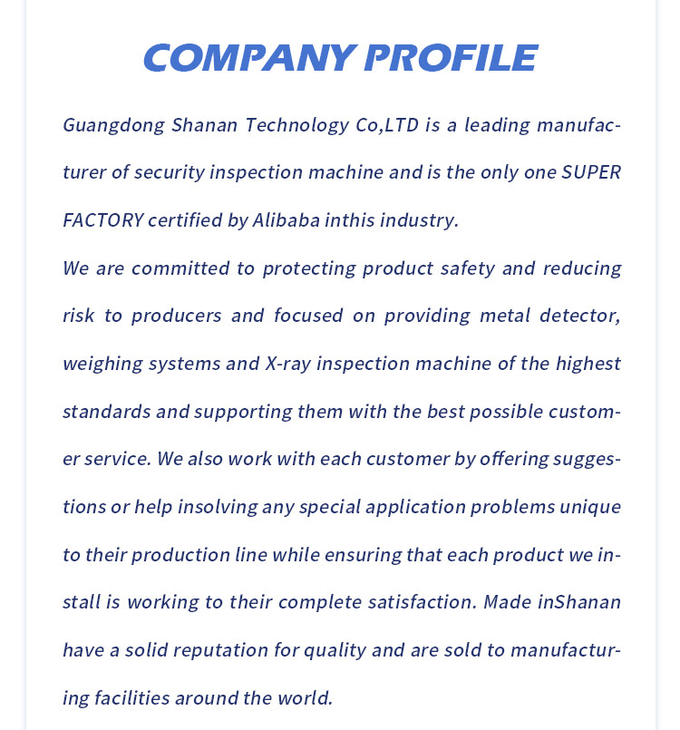 High Sensitivity Food Industry Conveyor Belt Food Grade Metal Detector