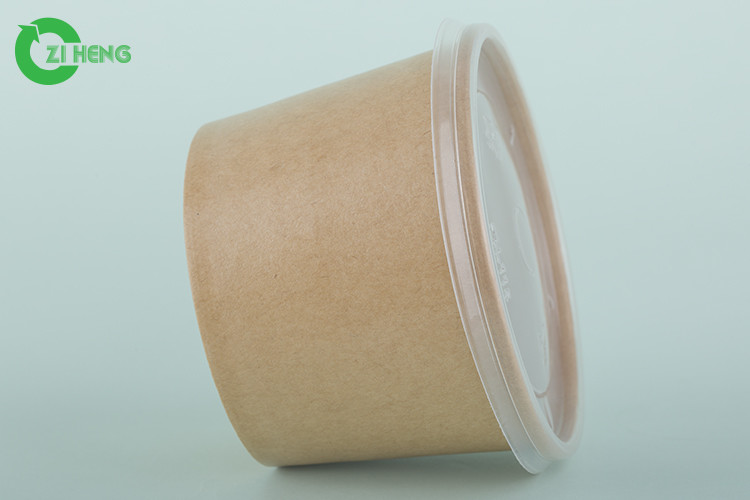 Disposable Paper Bowl Ice Cream Paper Lid Eco Friendly Food Grade Salad Bowl