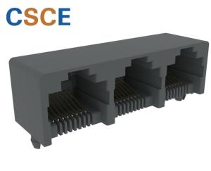 China Side Entry Integrated 90 Degree RJ45 Ethernet Connector wholesale
