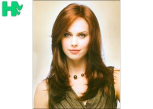 China Natural Wave Medium Length Synthetic Hair Wigs For Elegance White Women wholesale