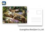 Customized Size 3D Lenticular Postcards Wild Animals Pattern Pictures UV
