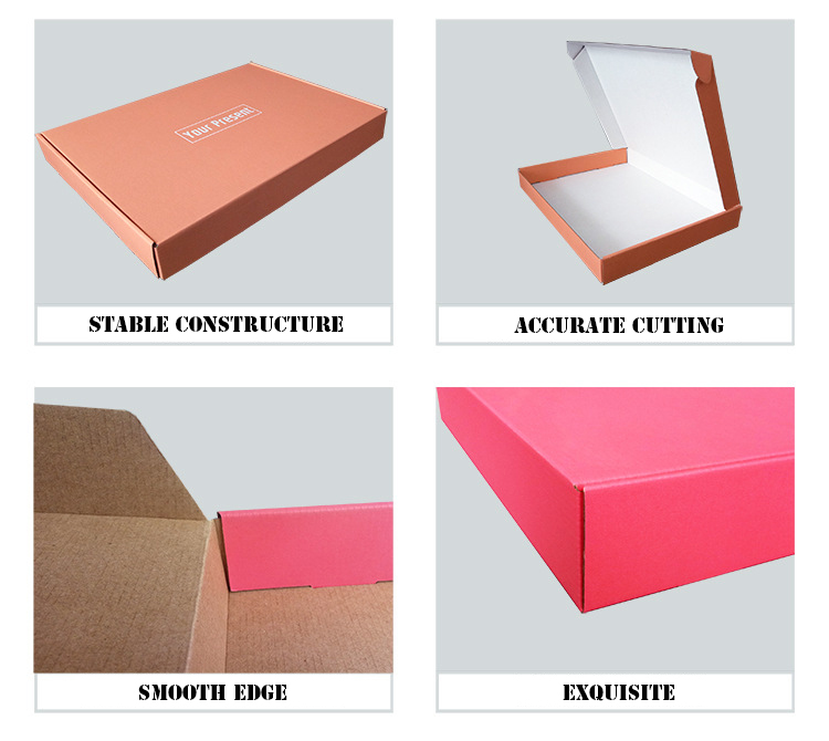 Kraft Corrugated Mailer Box Clothes Shoes Customized Paper Packaging Box