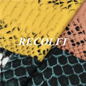 China Snake Designs Eco Friendly Recycled Spandex Fabric For Yoga Wear Fabric wholesale