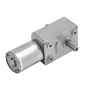 China Metal / Copper Worm Gear Motor 12v JGY370 DC Motor With Worm Gear 3kg.cm wholesale