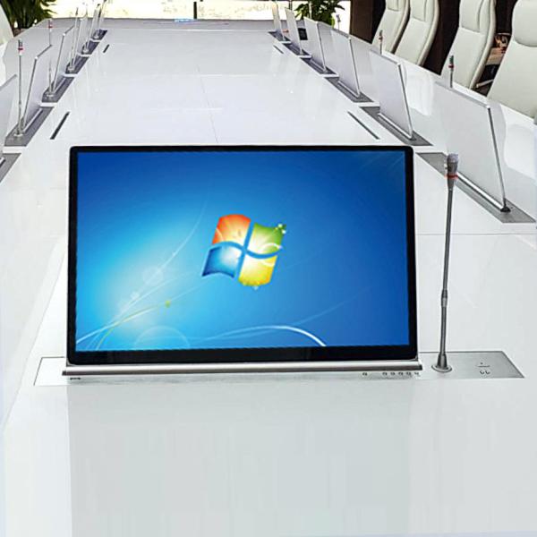 Conference Table Lcd Motorized Lift Monitor Conference Microphone Motorized
