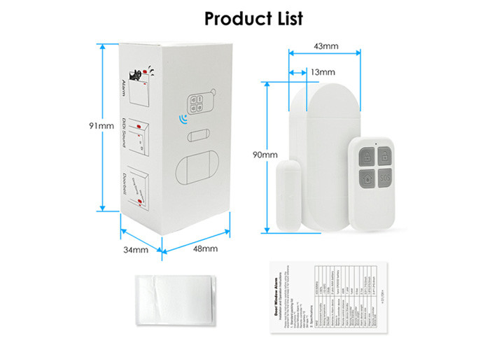 Door Window Sensor Security Wireless Magnetic Home Anti-Burglar Security Alarm System