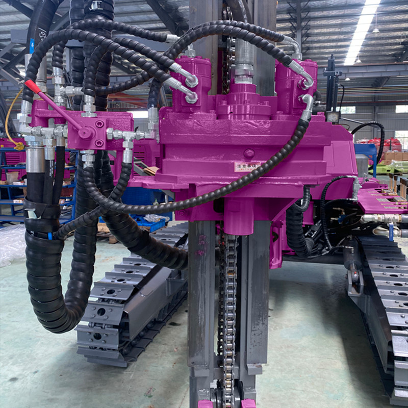 Mining Machinery DTH Drilling Rig 78kw Engine Rotary Borehole Hydraulic Drilling Rig