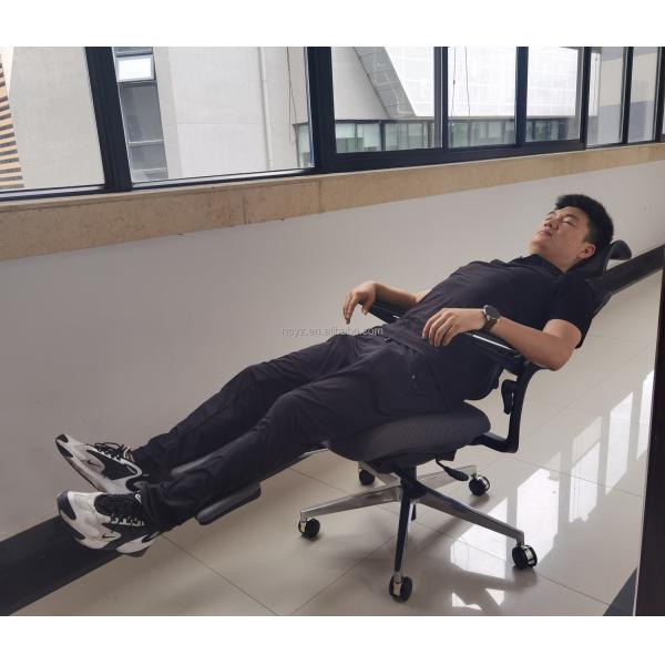 High Back Swivel Mesh Chair Ergonomic Executive Reclining Office Chair with Footrest