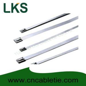 China 7.9*1200mm 316/304/201 grade Ball-lock stainless steel cable tie wholesale