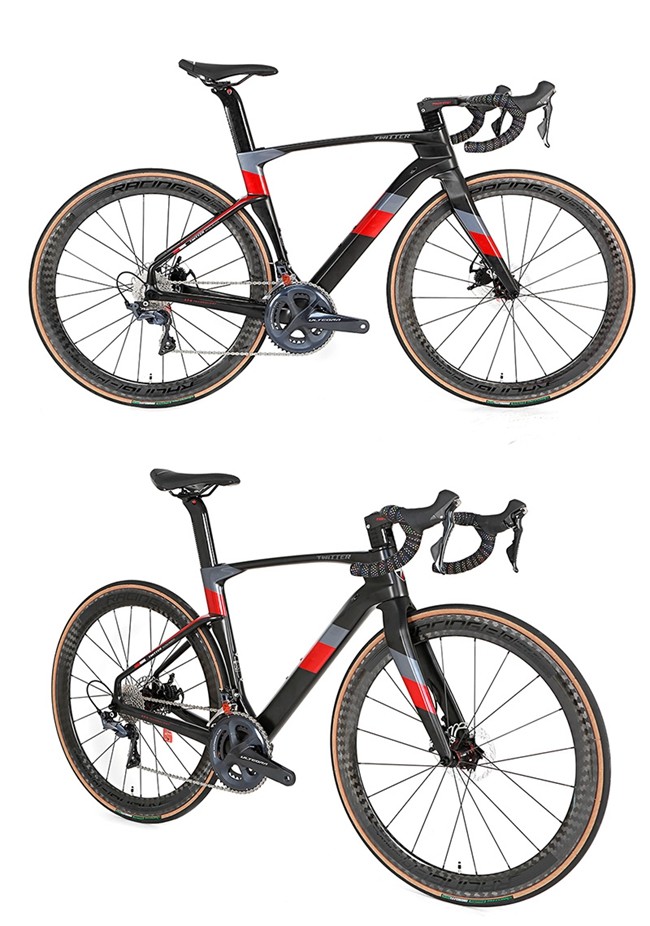 twitter Carbon Fiber Road Bike sram rival 22 speed carbon fiber wheelset