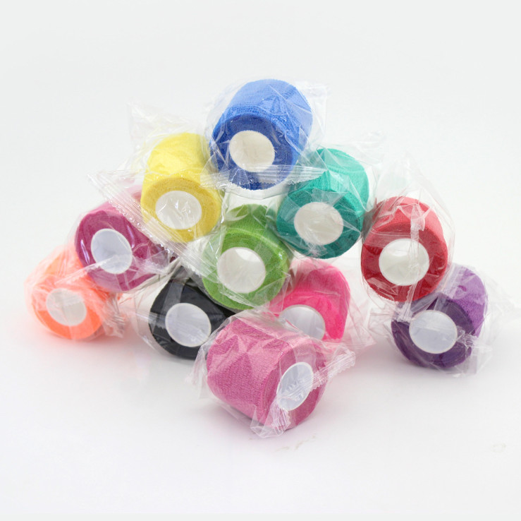 Non Woven Self Adhesive Tape Tattoo Elastic Cohesive Bandage Cover Wrap Grips Tape