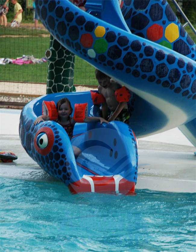 Kids Cobra Water Slide Fiberglass Swimming Pool Snake Water Slide