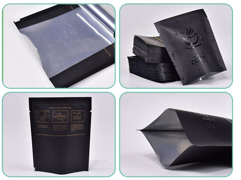 Side Gusset Aluminum Foil Drip Coffee Filter Bags