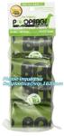 Waste Poop Bag With Customized Logo, Unscented Environment Friendly Compostable