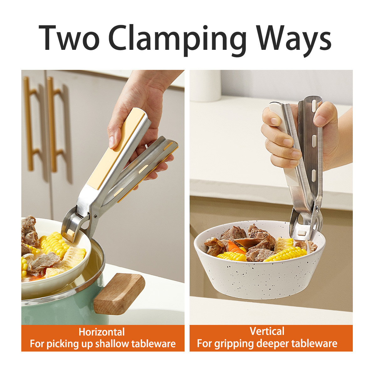 2024 New Kitchen Stainless Steel Anti Scald Hot Bowl Holder Clip