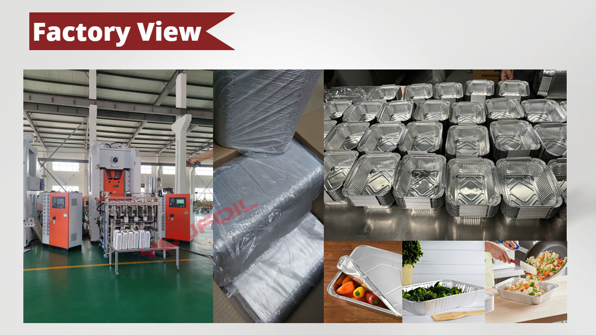 Household Disposable Large Aluminum Foil Steam Table Pans With Lid