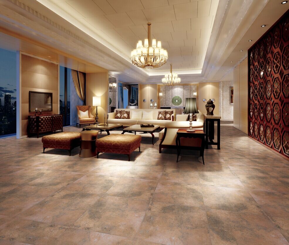 Garden Cement Look Porcelain Tile 20mm Thickness Compression Resistance
