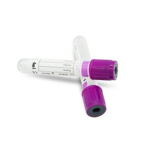 China 16mm EDTA Vacutainer Blood Collection Accessories Purple Top Blood Collection Tube wholesale