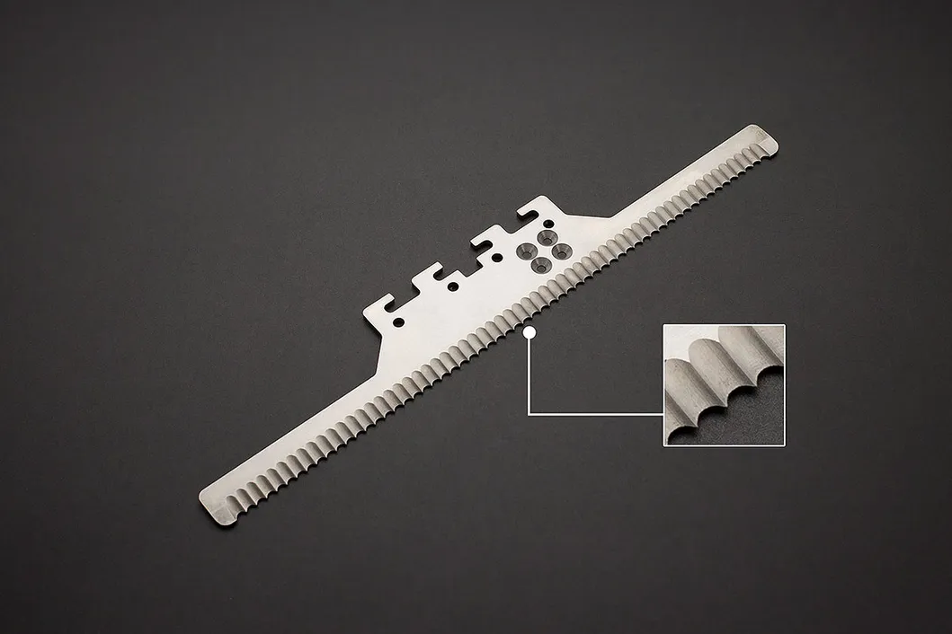 Packing Machine Knife Food Bags Packaging Serrated Blade Zigzag Blade Cutting Knife Blade for Packing Machine