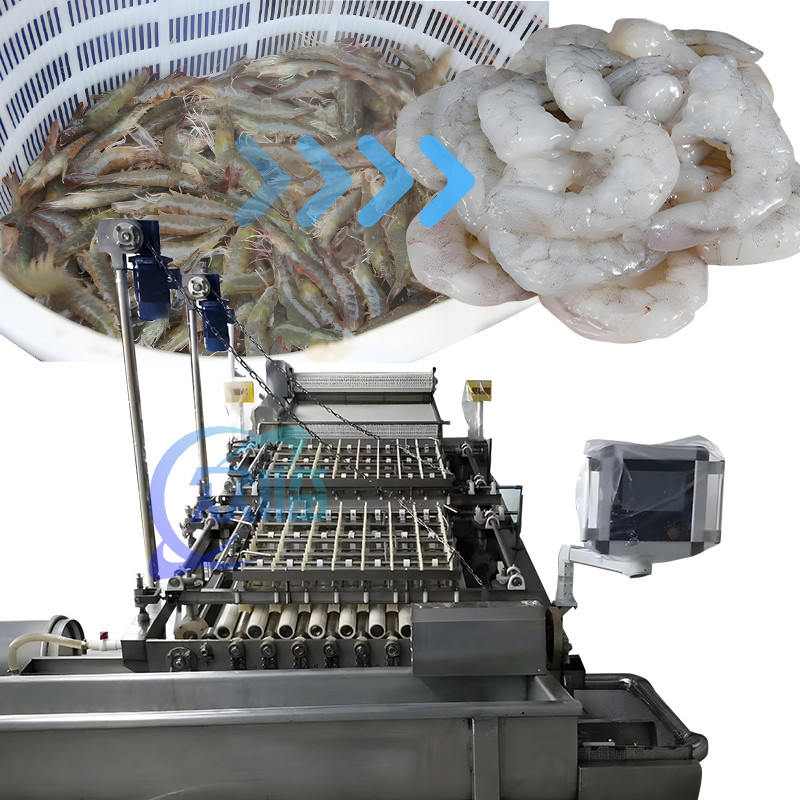 China SUS304 PLC Shrimp Peeling Machine Multipurpose 3600x2260x2200mm wholesale