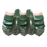 Traditional Chinese green glazed roof tiles for Asian gazebo