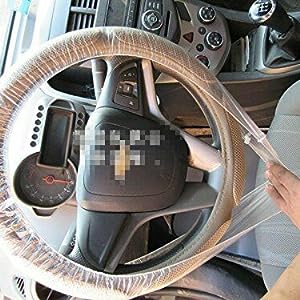 Disposable Plastic Steering Wheel Cover/White Plastic Steering-Wheel Cover Universal 4S Shop Dedicated Show