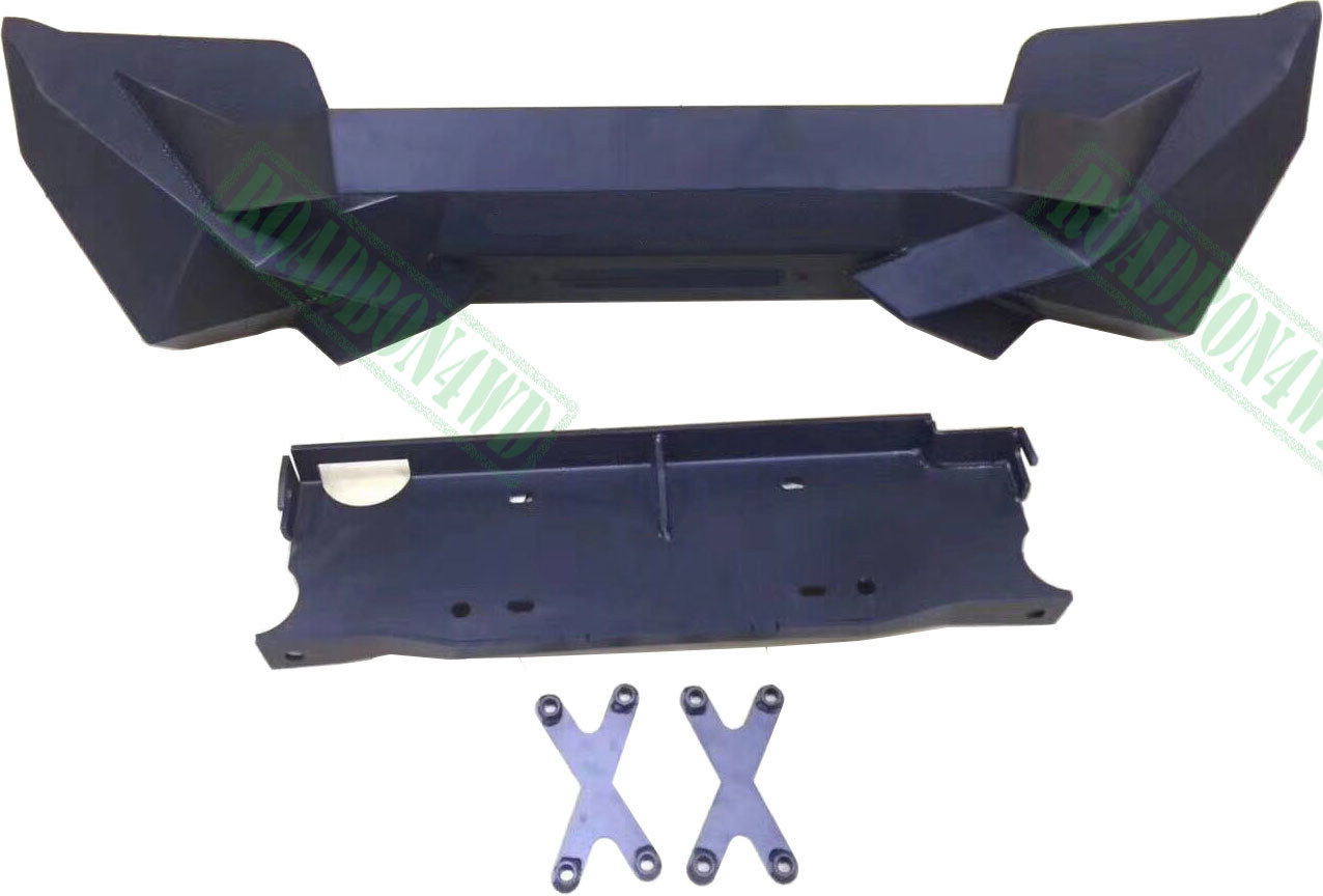 Wholesale Front Bumper for Jeep JK Black Steel Recovery Bull Bar Winch Bumper for JK Wrangler 07 Onwards