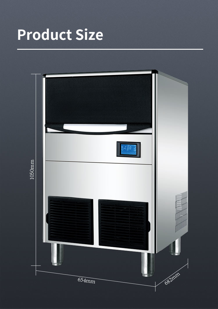760w Automatic Ice Machine 120kg Commercial Ice Maker Machine 110 220V
