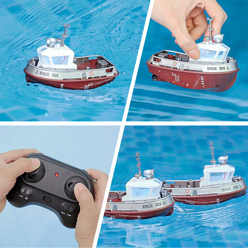 2 CHANNELS Control Channels Remote Control Ship for Kids Electric Charging Toy Ship