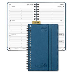 China Night Blue 80GSM Paper Mini Weekly Planner Plastic Ruler Attached wholesale