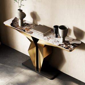 China Stylish Marble &amp; Stainless Steel Console Tables - Durable &amp; Elegant wholesale