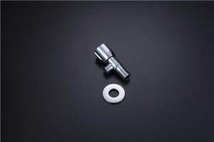 China Silver Angle Valve Tap Wash Basin Faucet 304 Stainelss Steel Household Easy Installation wholesale