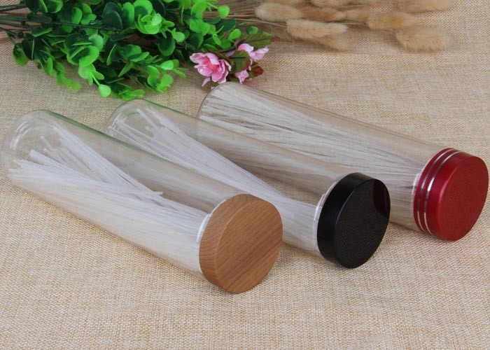 450ml Mini Long Clear Pet Jars Transparent Plastic Tube Packaging