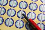 OEM adhesive paper scratch off anti fake serial number label sticker sheet
