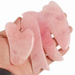 4 Pieces Rose Quartz Jade Gua Sha