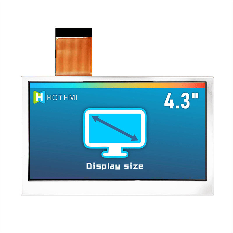 IC ST7262 Color 4.3 Inch TFT LCD Modules 800x480 TFT-H043A12SVILT5N40