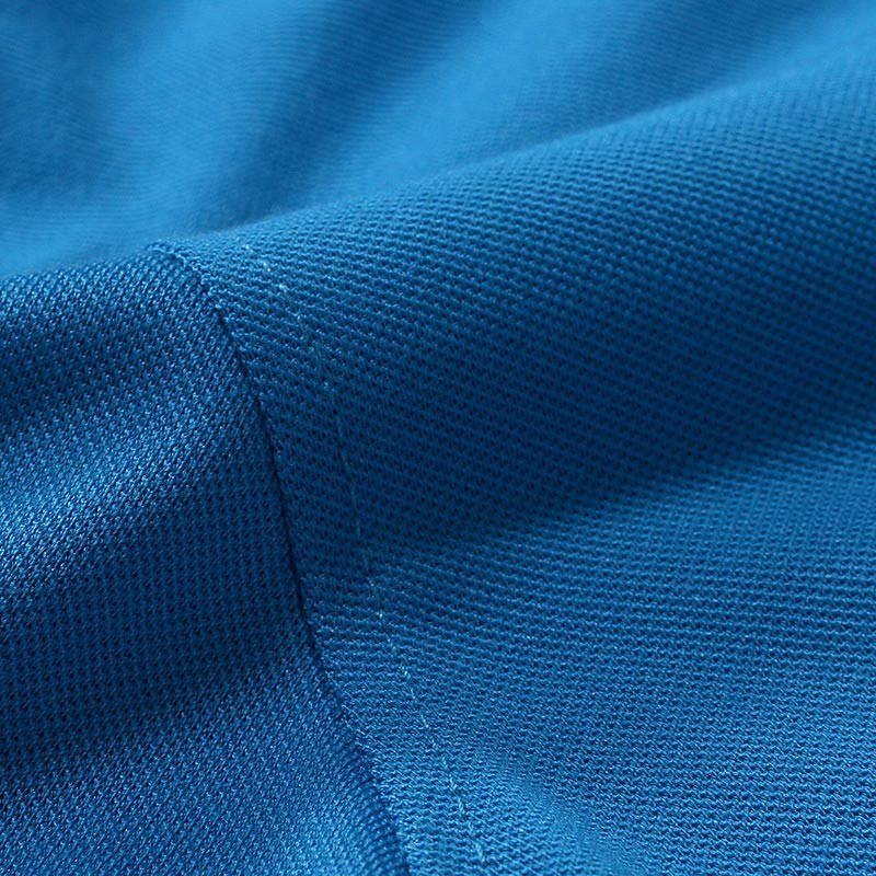 Pure Color Simple Breathable Business Casual Polo Short Sleeve 90% Polyester T Shirts
