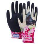 POPALM Outdoor Garden Gloves Digital Animal Print Latex Coated Breathable