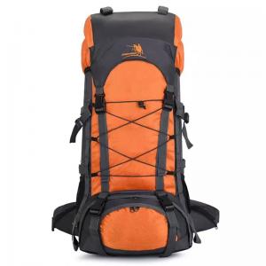 China Blue 60L Waterproof Camping Backpack BSCI Mountain Climbing Backpack wholesale