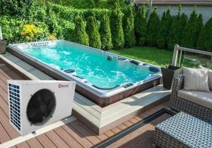 China Meeting MD30D swimming heat pump small size 12kw side swimming pool heat pump for household use wholesale