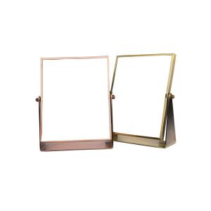 China Compact Jewelry Store Mirror Single Sides For Desktop Zinc Alloy Finishing wholesale