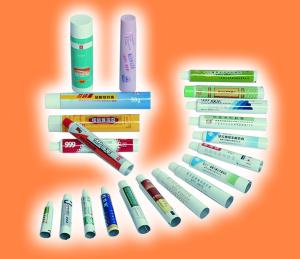 China Flat Printing PE Pharmaceutical Tube Packaging Soft Medicinal Plastic Packaging wholesale