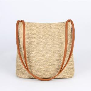 China Summer Sea Straw Bag Basket Tote Shopping Reusable Straw Woven Bag wholesale