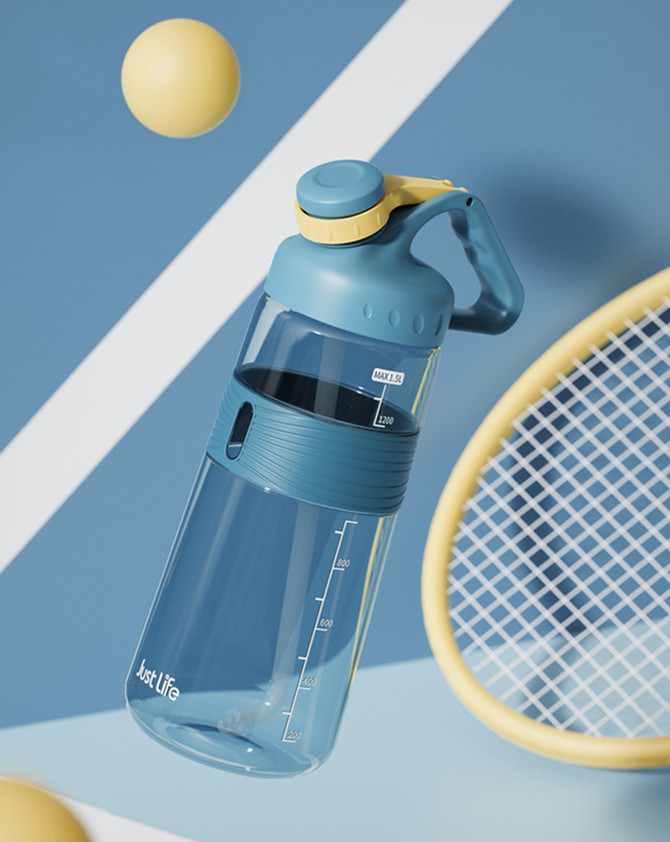 1500ml Large Tritan Plastic Sport Bottles For Football Players 1.5 Liter