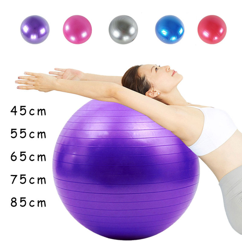 55cm Multi Function Yoga Stability Ball PVC Non Slip Home Use