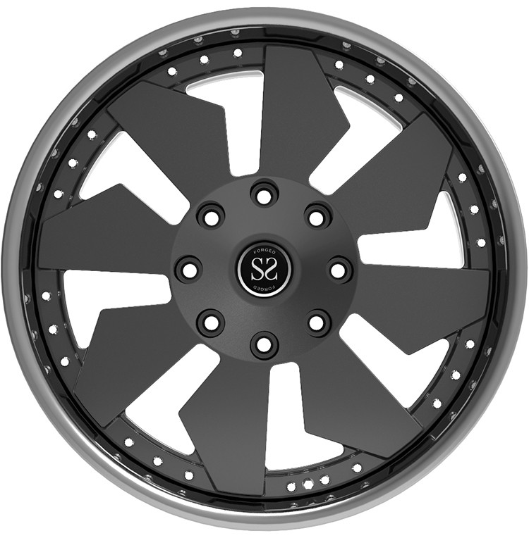 2-piece forged car deep dish aluminum alloy wheel 22 inch 6x139.7 For Land Cruiser Prado