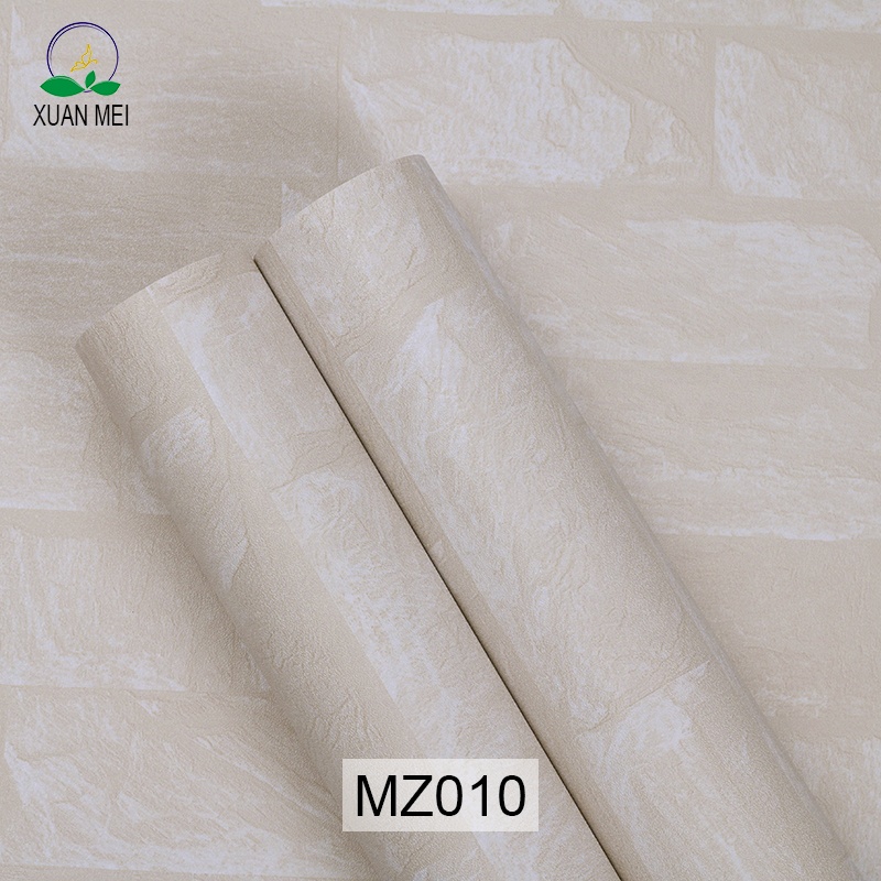 3D Slate Stone Brick Effect Wallpaper PVC 3D Brick Wallpaper For Walls